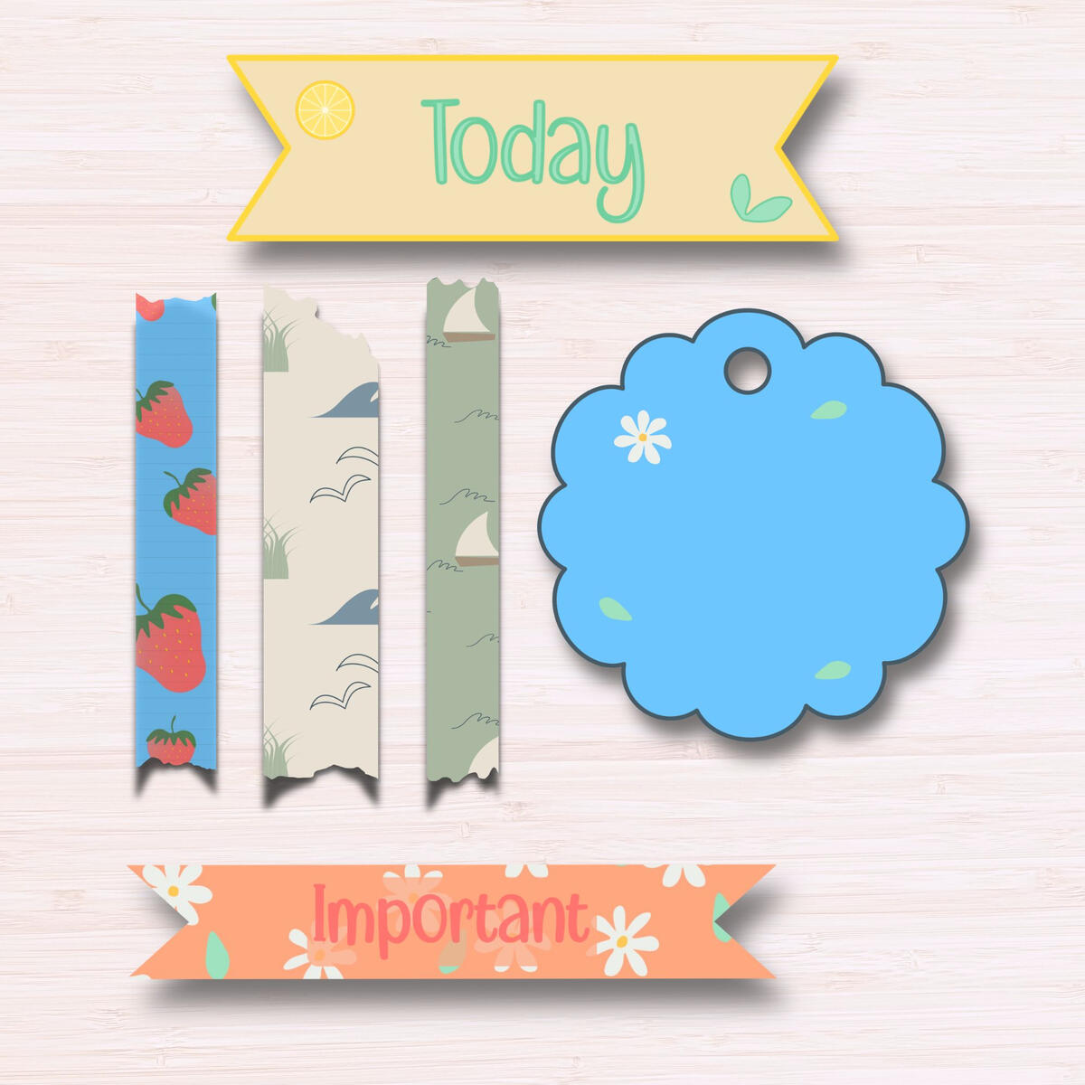 Preview of Labels, Tags, Washi Strips, Stickers by StierPapier